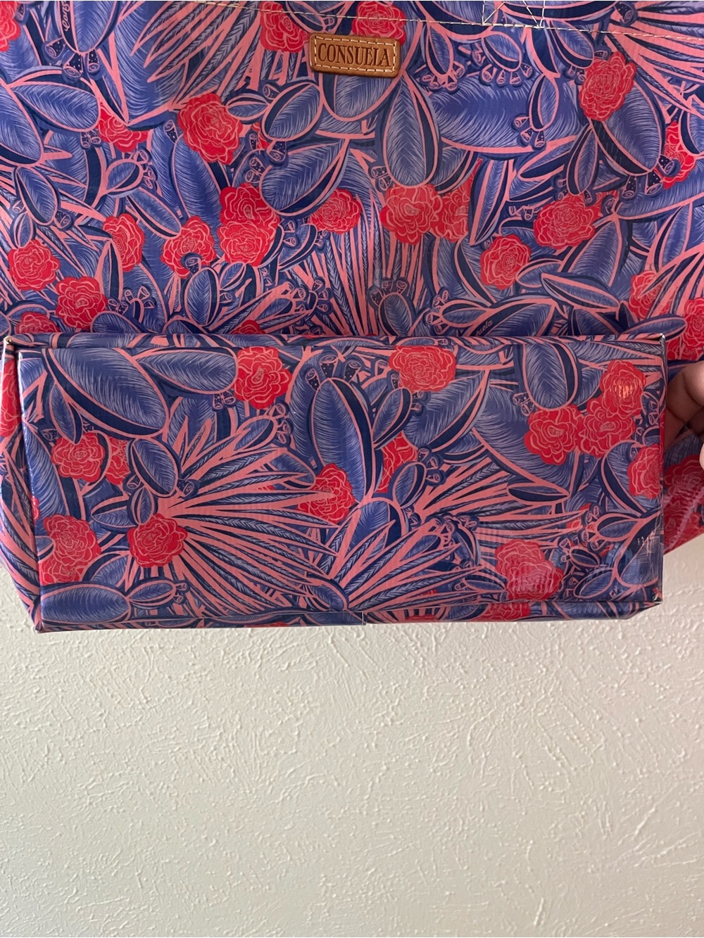 Consuela Purple & Pink Floral Tote with Dual Handles - Picture 3 of 4